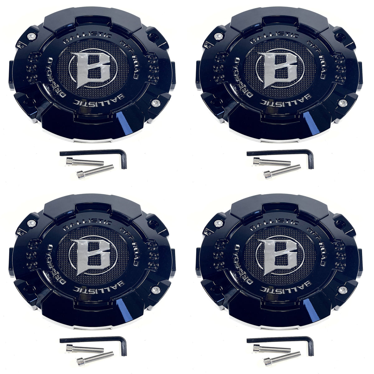 Ballistic Off-Road Gloss Black Wheel Center Cap CAP OR-NB-1