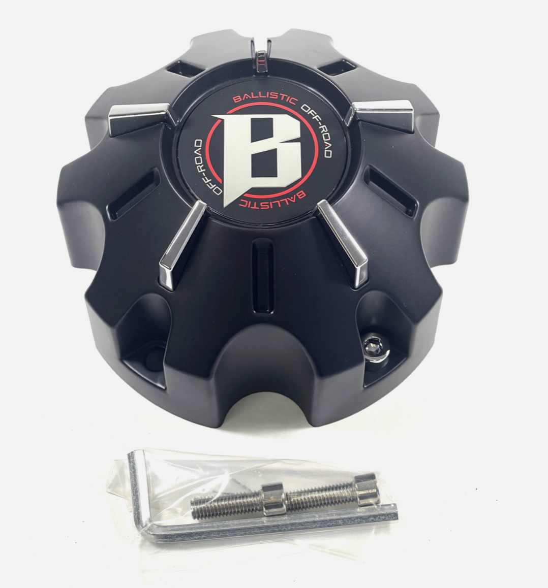 Ballistic OffRoad Wheel Center Cap Matte Black WX10CAP (4 CAPS) + S Wheelcapking