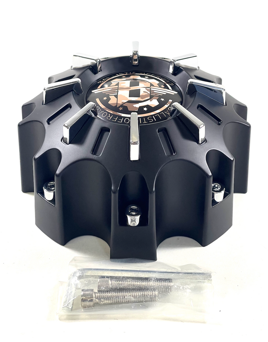 Ballistic OffRoad Wheel Center Cap Matte Black 8 Lug WX11CAP SGD001
