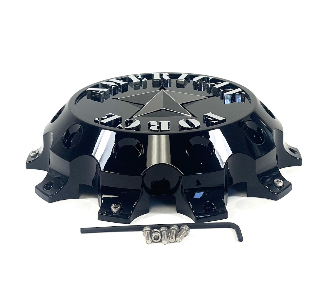 American Force AFX321 Chrome Rear Dually Wheel Center Cap – 10 Lug With Screws