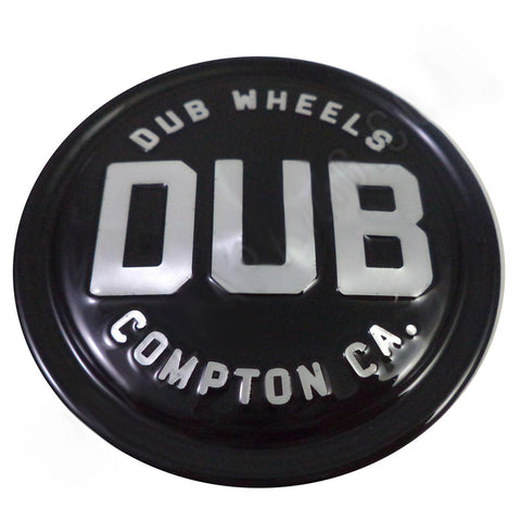 DUB Wheels Compton Gloss Black Custom Wheel Center Caps # 1003-95-04GB (1 Cap)