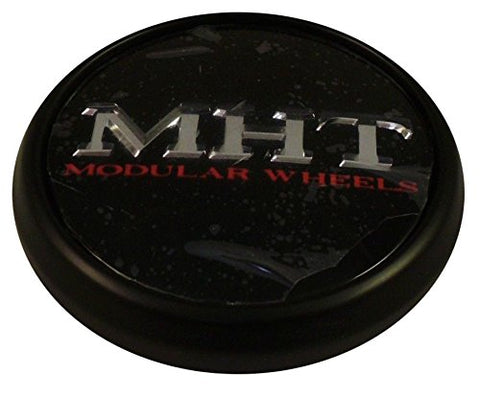 MHT Wheels 1001-85 Custom Center Cap Flat Black (Set of 4)