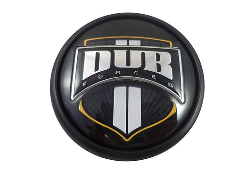 DUB Wheels 1001-92B Black/Black Custom Wheel Center Caps (4 CAPS) - Wheelcapking