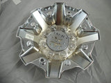 RBP Wheels Chrome/Black Logo Custom Wheel Center Caps # CAP8040-6-4-C (1 CAP) - Wheelcapking