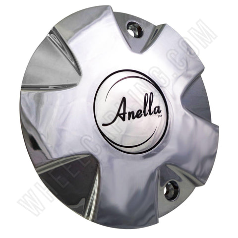 Anella Wheels Fighting Star Chrome Custom Wheel Center Cap # C159 (4 CAPS) - Wheelcapking