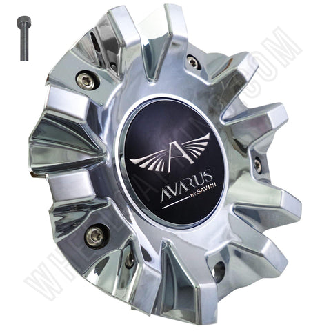 Avarus # MS-CAP-Z216 / Z215 / AV-3 Chrome Custom Wheel Center Cap (4 CAPS) - Wheelcapking