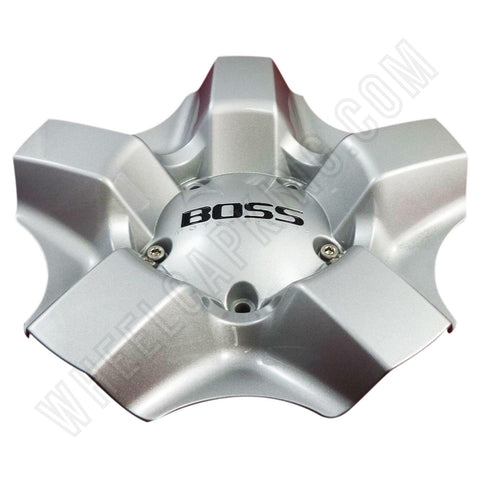BOSS Motorsports Wheels Silver Custom Wheel Center Caps Set of 4 # 3240 / 3240 03 / 3240-03 / (22" 24") - Wheelcapking