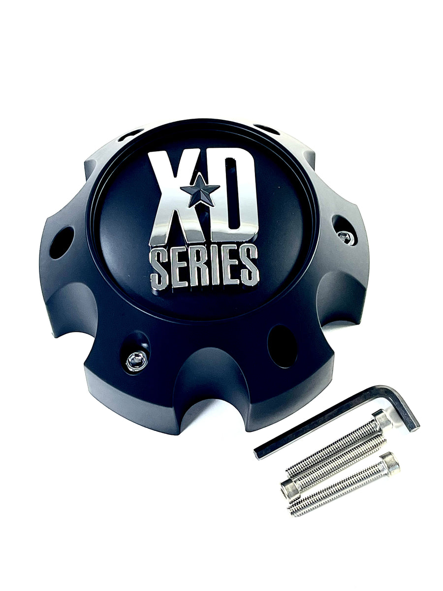 KMC XD Series Wheels Black Custom Wheel Center Cap 1079L145 + BOLT