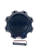Ultra Wheels Satin Black / Black Logo Wheel Center Cap # 89-9782SBB (4 CAPS) NEW + BOLTS