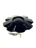 KMC KM651 Slide Gloss Black Rim Wheel Center Hub Cap # 841L210S1 / S1904-04 (4 CAPS)