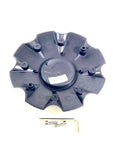 KMC KM651 Slide Gloss Black Rim Wheel Center Hub Cap # 841L210S1 / S1904-04 (4 CAPS)
