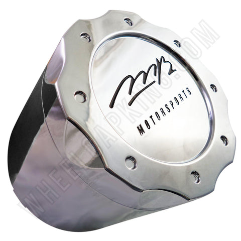 MB Motorsports Wheels Chrome Custom Wheel Center Cap # BC-671 (1 CAP) TALL - Wheelcapking