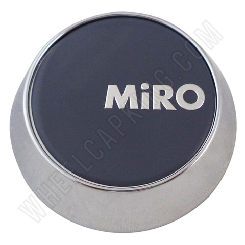 Miro Wheels Chrome / Grey Custom Wheel Center Cap # MG-P1122 (4 CAPS) - Wheelcapking