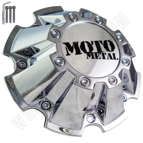 Moto Metal Chrome Custom Wheel Center Caps # CAP M-793 With Bolts (4 CAPS) - Wheelcapking
