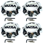 Ultra Motorsports Chrome Wheel Center Cap 89-9779 / C812207 (4 CAPS)