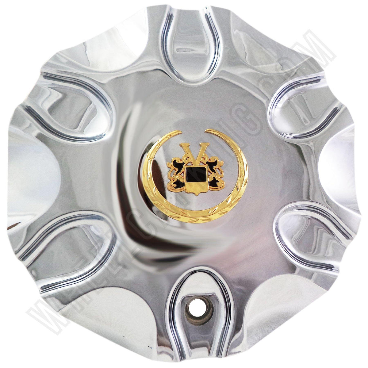 Vogue Wheels Chrome Custom Wheel Center Cap # HELO-5 (1 CAP 