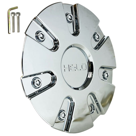 Helo Chrome Wheel Center Cap fits HE868 Wheels Rim Part # 868L185 (1 CAP) NEW+BOLT