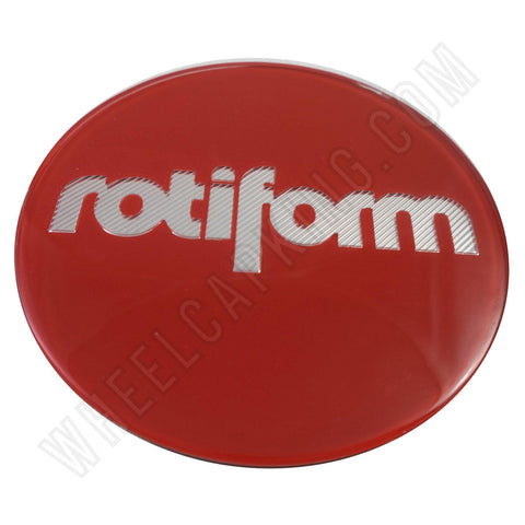 RotiForm Red Custom Wheel Center Cap Caps # 32170RCS (4 CAPS) - Wheelcapking