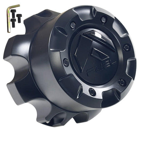 Fuel Offroad Wheels Flat Black / Gloss Black Logo Custom Wheel Center Cap # 1001-60BLD / 1000-55 (4 CAPS)