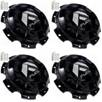 Fuel Offroad Wheels Gloss Black Custom Wheel Center Cap Caps # 1003-37 / 1002-41 (4 CAPS)