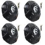 FUEL Offroad Wheels Gloss Black / Black Rivets Custom Center Caps # 1003-84GBR (4 CAPS)