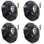 FUEL Offroad Wheels Gloss Black / Black Rivets Custom Center Caps # 1003-84GBR (4 CAPS)