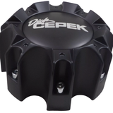 Dick Cepek Wheels Flat Black Wheel Center Cap # CAP-WX05-165.1-170-8H / NEW