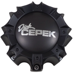 Dick Cepek Wheels Flat Black Wheel Center Cap # CAP-WX05-165.1-170-8H / NEW