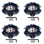 Ballistic Wheel Center Cap Wheels Flat Black # CAP-WX04-135 / 139.7-6H / WX04 (4 CAPS)