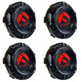 Fuel Offroad Black / Red Logo Center Cap wheel middle 1004-69GBQ (4 CAPS) NEW