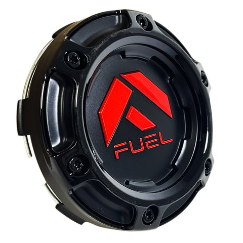 Fuel Offroad Black / Red Logo Center Cap wheel middle 1004-69GBQ (4 CAPS) NEW