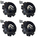 Fuel Wheels Gloss Black Wheel Center Cap # 1005-29GB / 1003-37 (4 CAPS) NEW