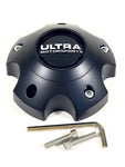 Ultra / FX Motorsports Wheels Flat Black Wheel Center Cap # 89-9755 (1 CAP)