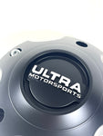 Ultra Motorsports Wheels Flat Black Wheel Center Cap # 89-9755SB (1 CAP)
