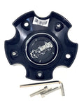 Ultra / FX Motorsports Wheels Flat Black Wheel Center Cap # 89-9755 (1 CAP)