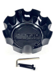 Ultra Motorsports Wheels Flat Black / Black logo Wheel Center Cap # 89-9778SBB (1 CAP)