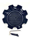 Ultra Motorsports Wheels Flat Black / Black logo Wheel Center Cap # 89-9778SBB (4 CAPS)