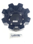 Worx Wheel Center Caps Worx Alloy Gloss Black 8-Lug WRX-0081BK 1700S01 (4 CAPS) + SCREWS