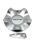 Cratus Wheels Silver Wheel Rim Center Cap # CAP CR-105 (1 CAP) + BOLT