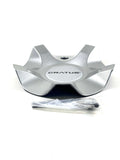 Cratus Wheels Silver Wheel Rim Center Cap # CAP CR-105 (1 CAP) + BOLT