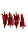 Ballistic Wheels Black / Red 963 / 827 Gladiator Wheel Rivet Cone / Spike (Set of 4)