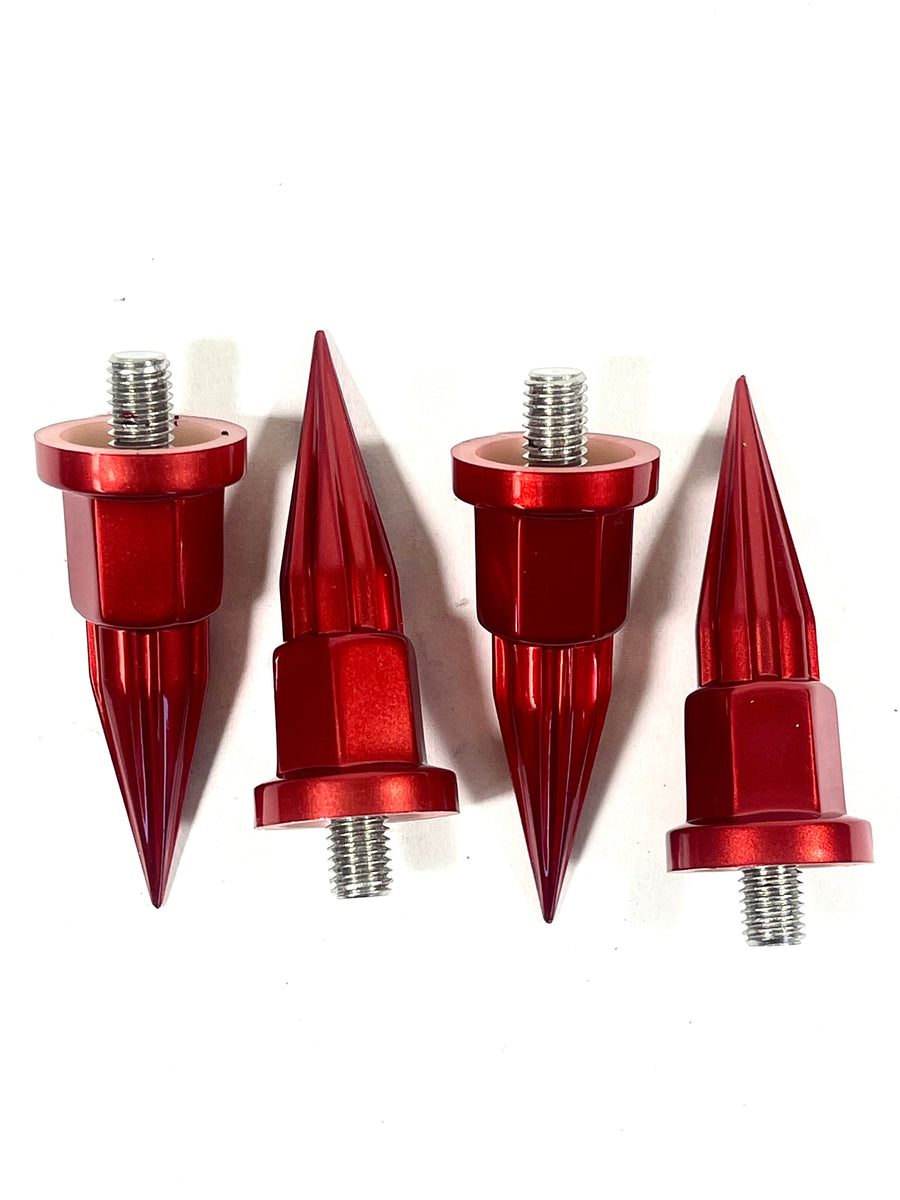 Ballistic Wheels Black / Red 963 / 827 Gladiator Wheel Rivet Cone / Sp ...