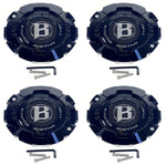 Ballistic Off-Road Gloss Black Wheel Center Cap CAP OR-NB-1-BAL-GB-16 (4 CAPS)+ SCREWS