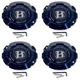 Ballistic Off-Road Gloss Black Wheel Center Cap CAP OR-NB-1-BAL-GB-16 (4 CAPS)+ SCREWS