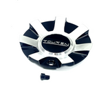 Touren # C1032601B / C-216-1 / TR60 3260 Black Machined Wheel Rim Center Cap (4 CAPS)