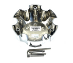 Raceline Wheels 311163 / PD-CAPSX-P981-6H2 Wheels Chrome Custom Wheel Center Caps (4 CAPS) 6 LUG