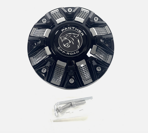 Panther / Ballistic Gloss Black Chrome Wheel Center Cap CAP OR-D3 CAP OR-D (4 CAPS) + screws