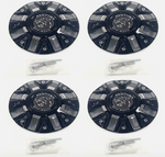 Panther / Ballistic Gloss Black Chrome Wheel Center Cap CAP OR-D3 CAP OR-D (4 CAPS) + screws
