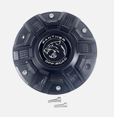 Panther / Ballistic Matte Black Wheel Center Cap CAP OR-D 8H CAP OR-D (4 CAPS)+ screws