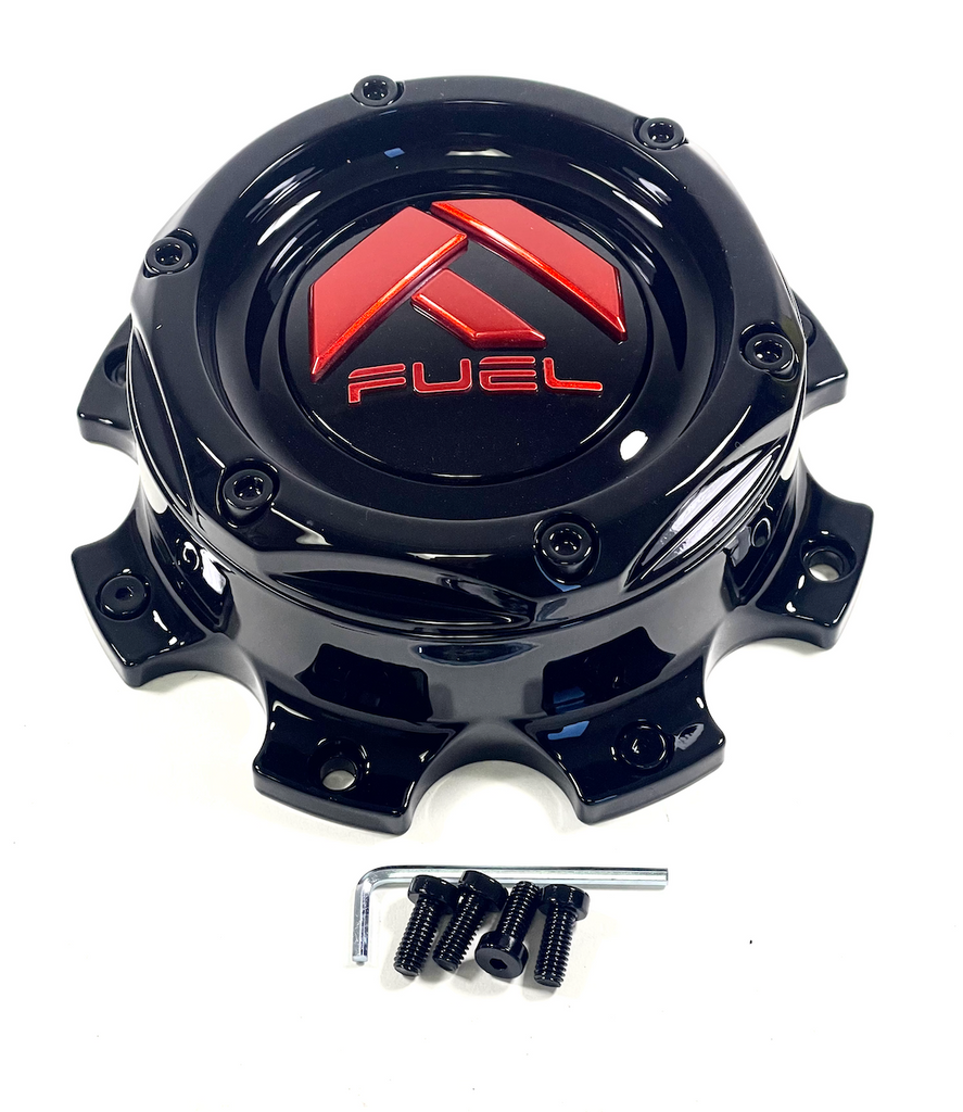 Fuel Rims Caps Fuel Offroad Wheels Gloss Black Red Logo Custom Wheel Center Cap # 100 ...